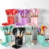 12pcs Wooden Silicone Kitchen Utensil Nonstick S