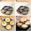 Non stick 4 hole frying pan