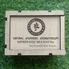 Saffron Goat milk Soap Bar With wooden box