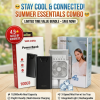 Summer Essentials Combo! Mini Mist Fan And  VEN-DENS 10,000mAh Power Bank Combo