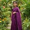 Children's Half Silk Solid Color Saree
